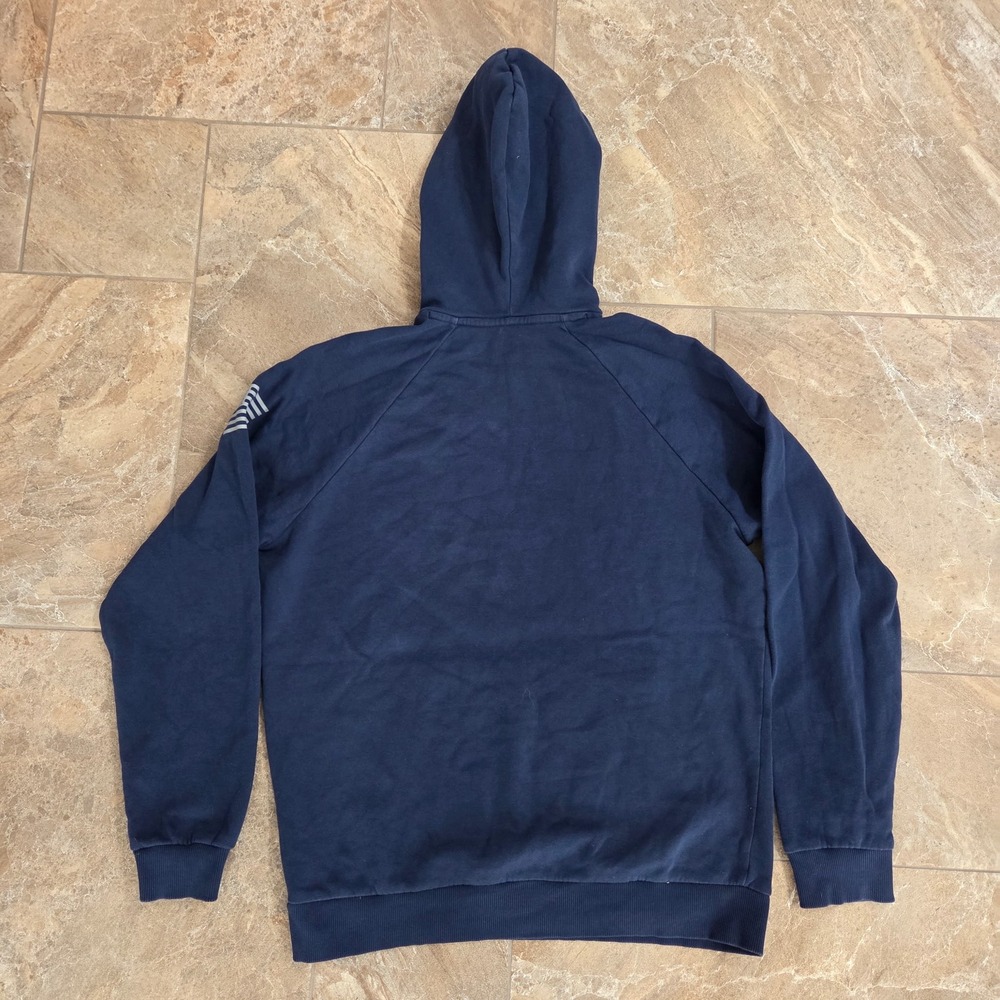 Under‎ Armour Freedom Hoodie Mens Medium Navy Blue American Flag Logo Sweatshirt - Picture 7 of 7